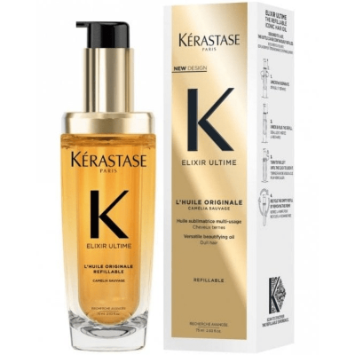 Kérastase Elixir Ultime L'Huile Originale Refillable Hair Oil 75ml glass bottle