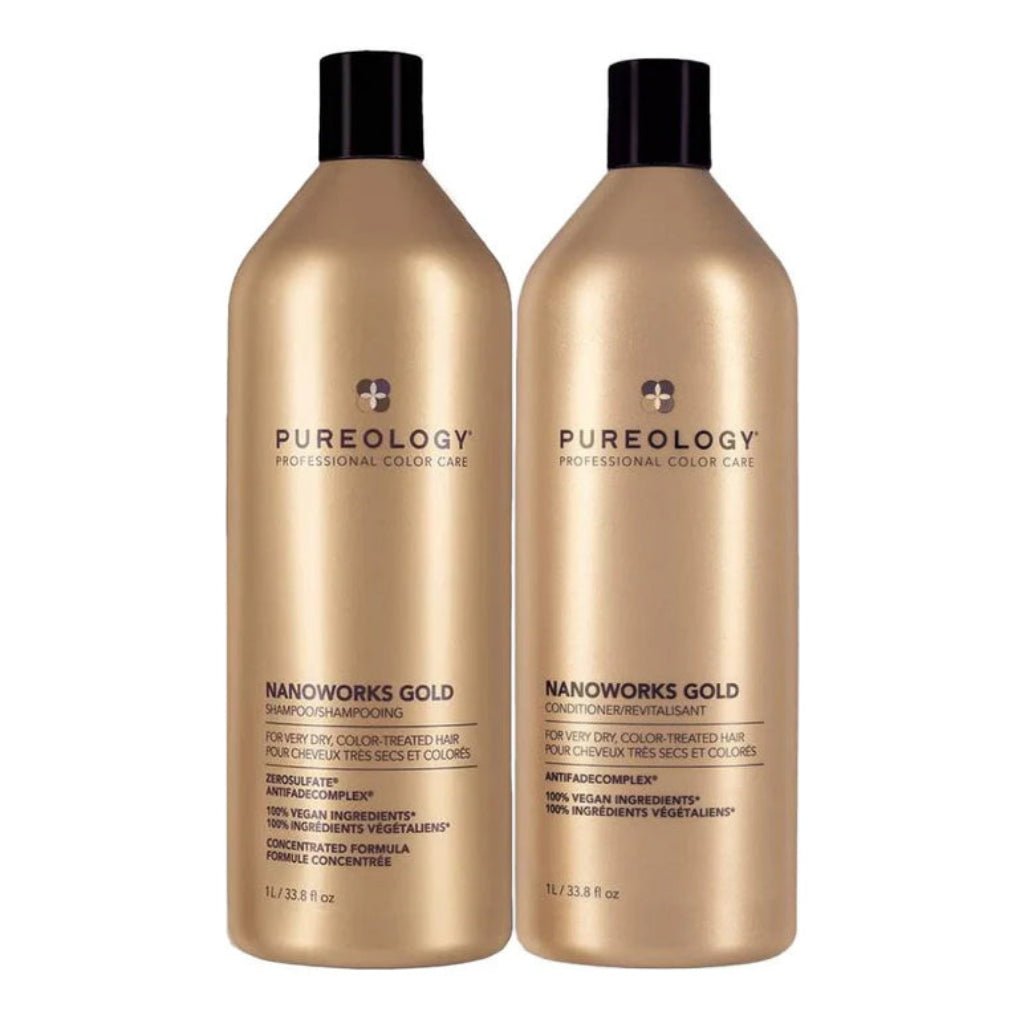 Pureology Nanoworks Gold Shampoo & Spülung Duo 266 ml und 1000ml
