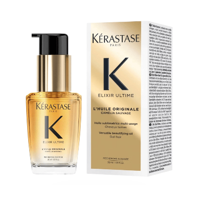 Kérastase Elixir Ultime L'Huile Originale refillable luxury hair oil bottle