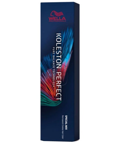Wella Koleston Perfect Me+ Special Mix 60ml tubes showing professional mixton hair colour shades used for salon tone correction and custom mixing